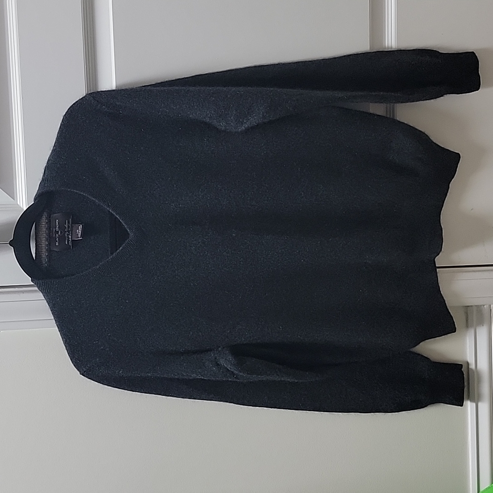 45). Black Brown 1826 Men's Cashmere Sweater Size L/G
